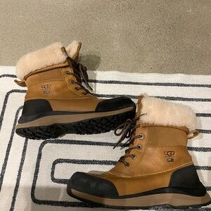 UGG Adirondack Tan Shearling-Lined Boots